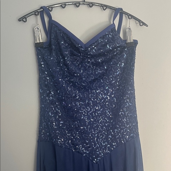 Balera Navy High Low Dress Size SA - Picture 5 of 7